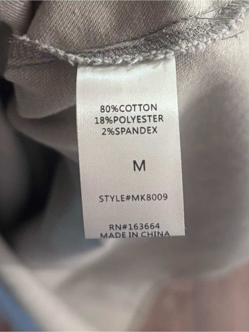 Mazik Gray Ruffle-Neck Button Front Top - Picture 4 of 5